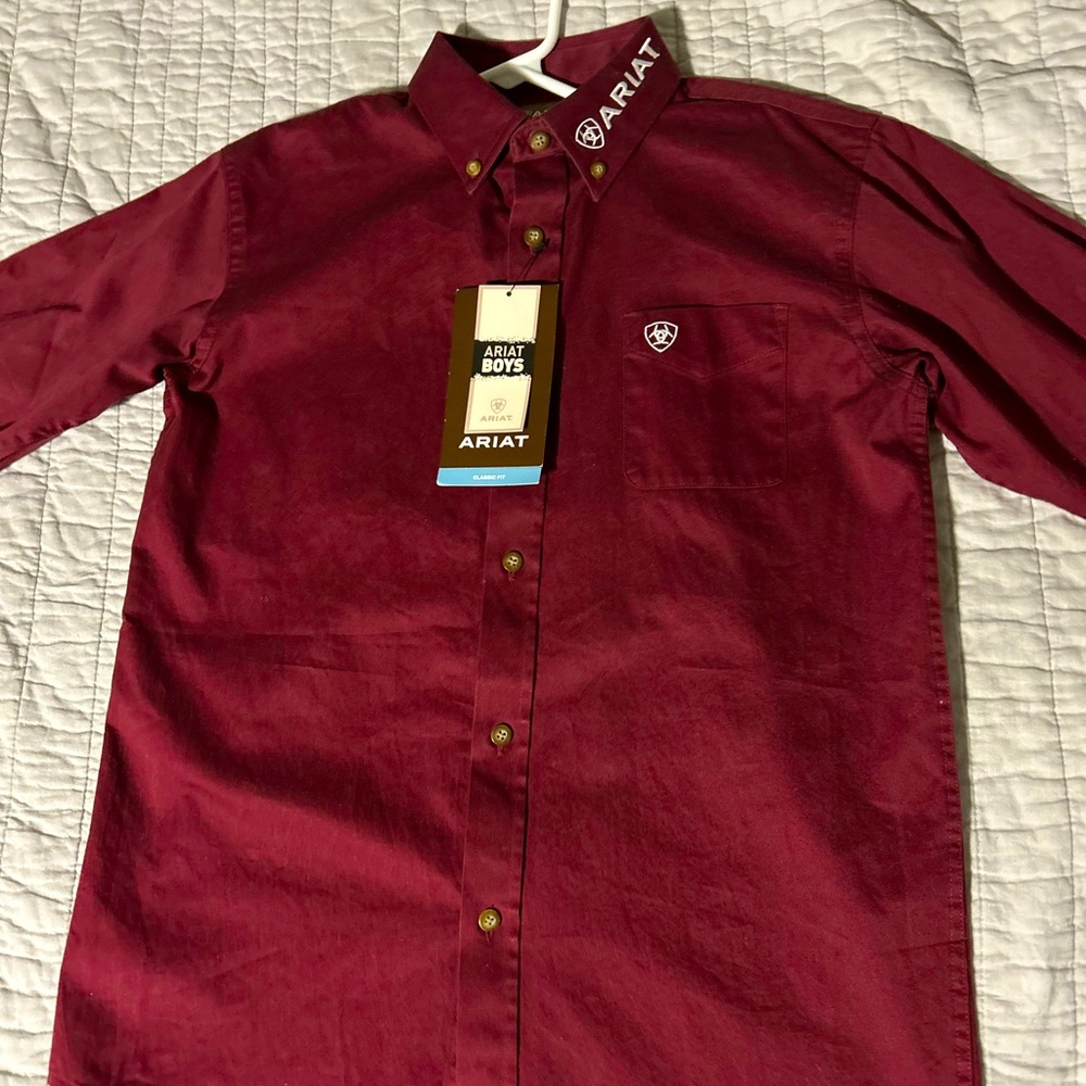 Ariat Team Logo Twill Fitted Shirt long sleeve Dress shirt